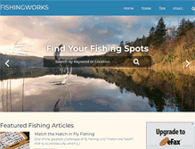 Tablet Screenshot of fishingworks.com